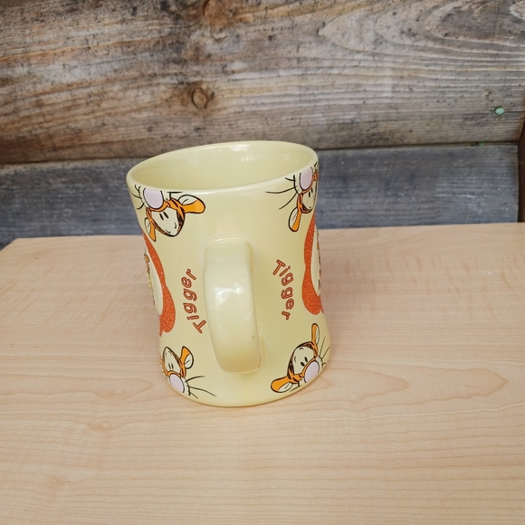 Walt Disney Parks‎ Tigger Mug Large Orange Textured Flower 3D Ceramic Cup  15 oz - Picture 4 of 8